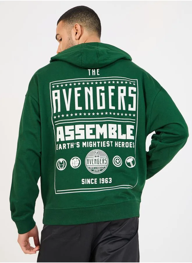 Styli Avengers Vader Character Print Oversized Hoodie