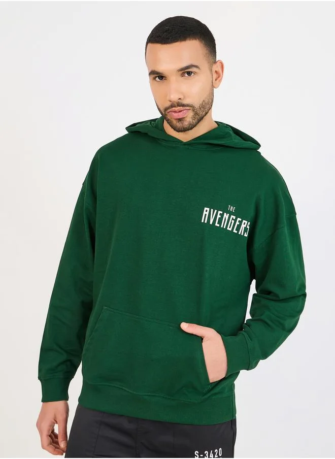 Styli Avengers Vader Character Print Oversized Hoodie