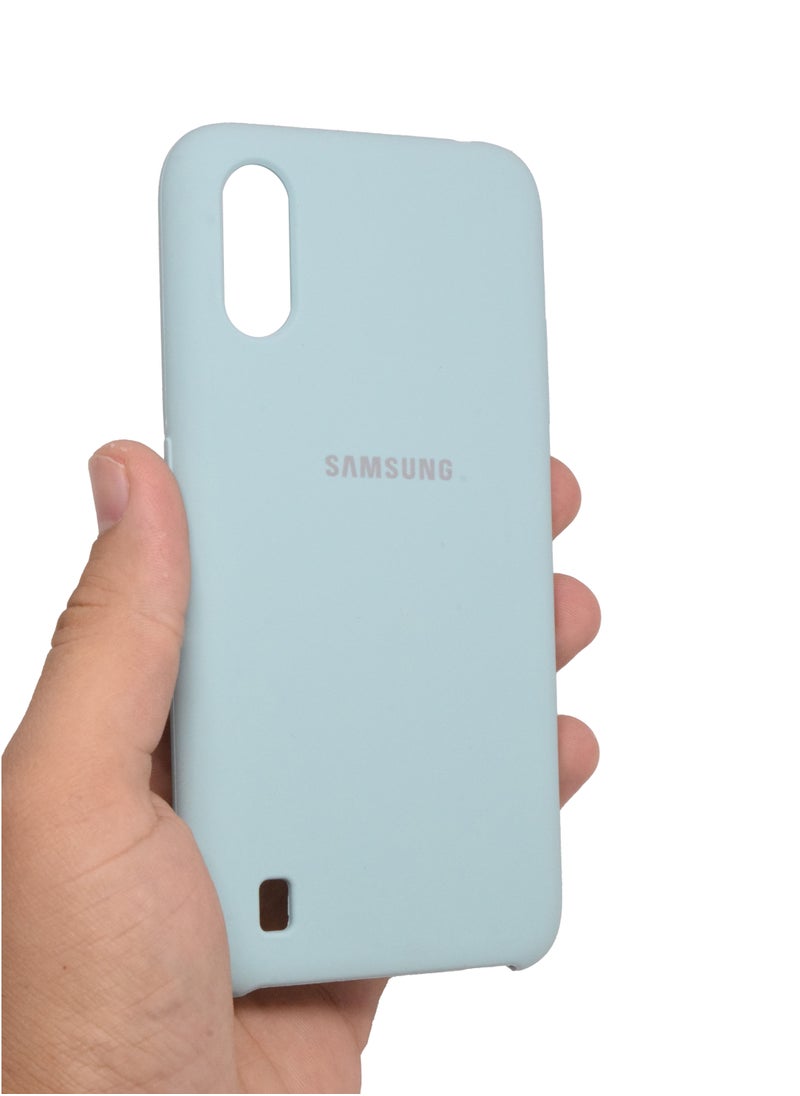 براند كوليكشون غطاء واقٍ من السيليكون لهاتف Samsung Galaxy A01 جراب رفيع وأنيق مع بطانة داخلية من الألياف الدقيقة  - Image 3