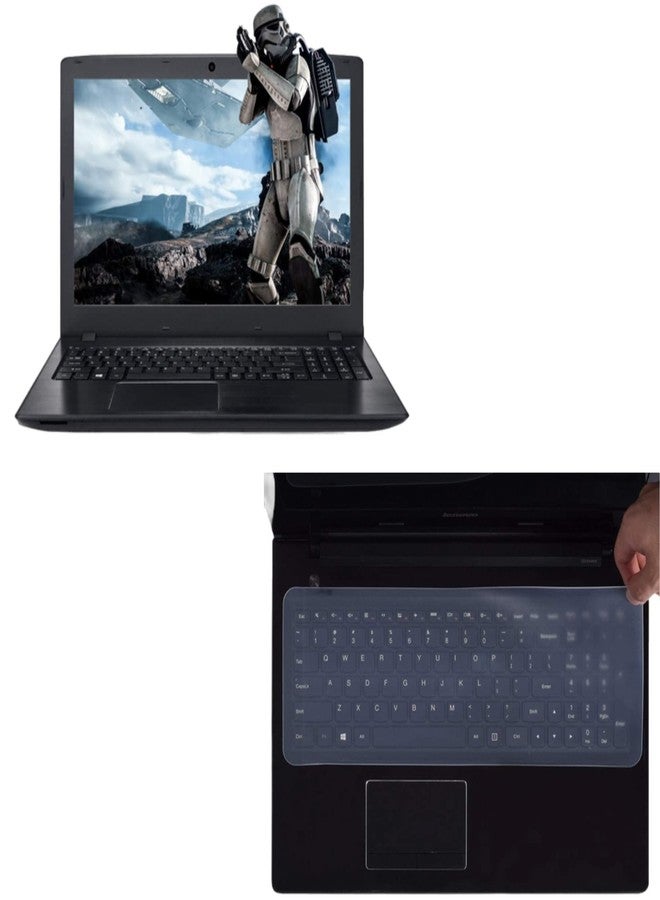 MVTECH Combo Offer Laptop Screen Guard for 15.6 inch Display +Laptop Keyguard | Compatible with HP/DELL/Asus/Acer/Lenovo- Transparent - Image 1