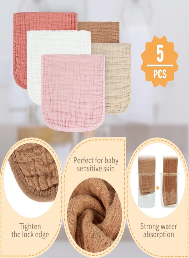 MIGIOL Muslin Burp Cloths 100% Cotton Baby Burp Cloths Soft, Absorbent 10x20 inches for Girls and Boys Baby Essentials - Image 3