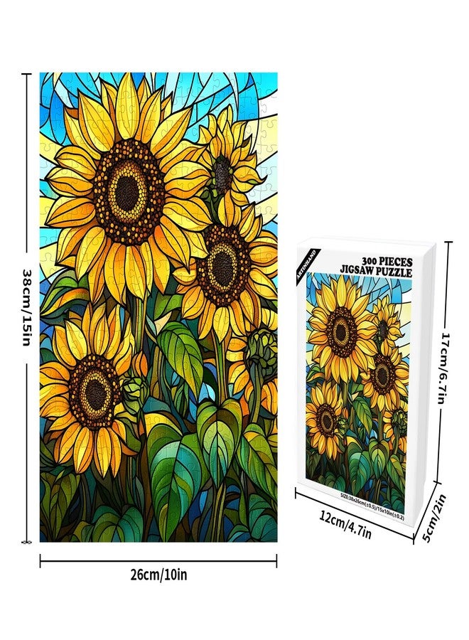 Artinhand 300 Piece Puzzle for Adults Sunflowers Jigsaw Puzzles - Image 2