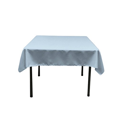 LinenTablecloth 54Inch Square Polyester Tablecloth Baby Blue