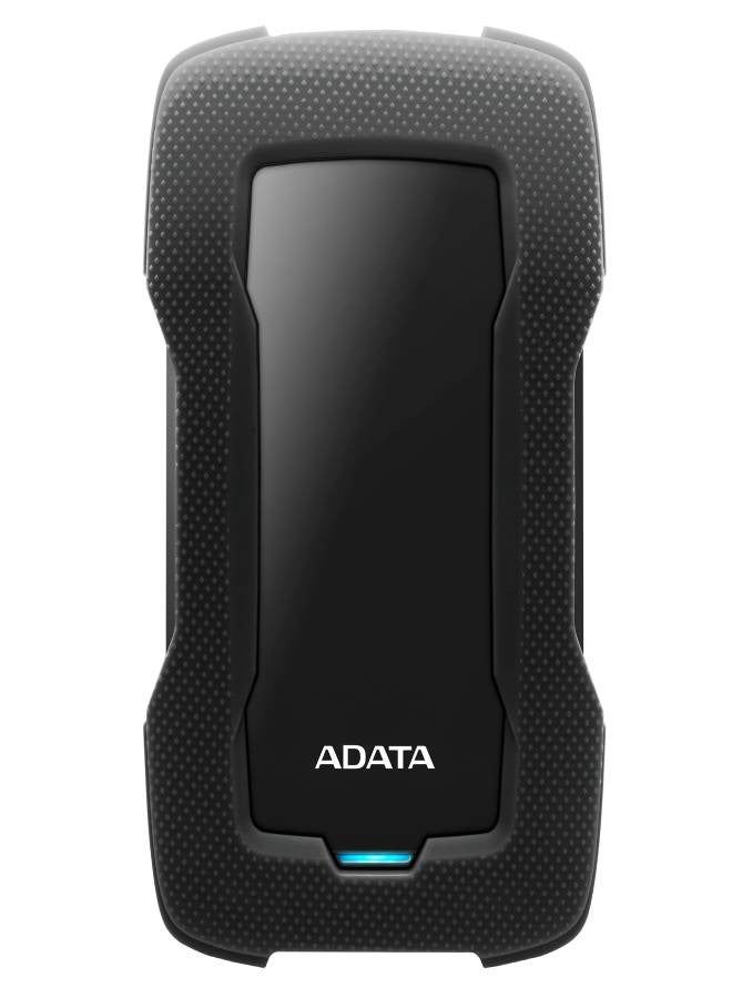 أداتا ADATA HD330 سعة 1 تيرابايت، USB 3.0، محرك أقراص صلبة خارجي عالي السرعة مقاوم للصدمات، محرك أقراص صلبة محمول فائق النحافة ومقاوم للماء، (1 تيرابايت) - Image 1