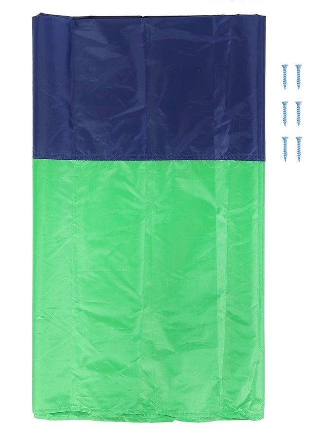 CHEOTIME Swing Set Replacement Tarp, 52 x 89 in Multicolor Playground Roof Canopy, Multicolor Backyard Playset Canopy Replacement for Play Set Outdoor(Green + Gray + Blue) - Image 5