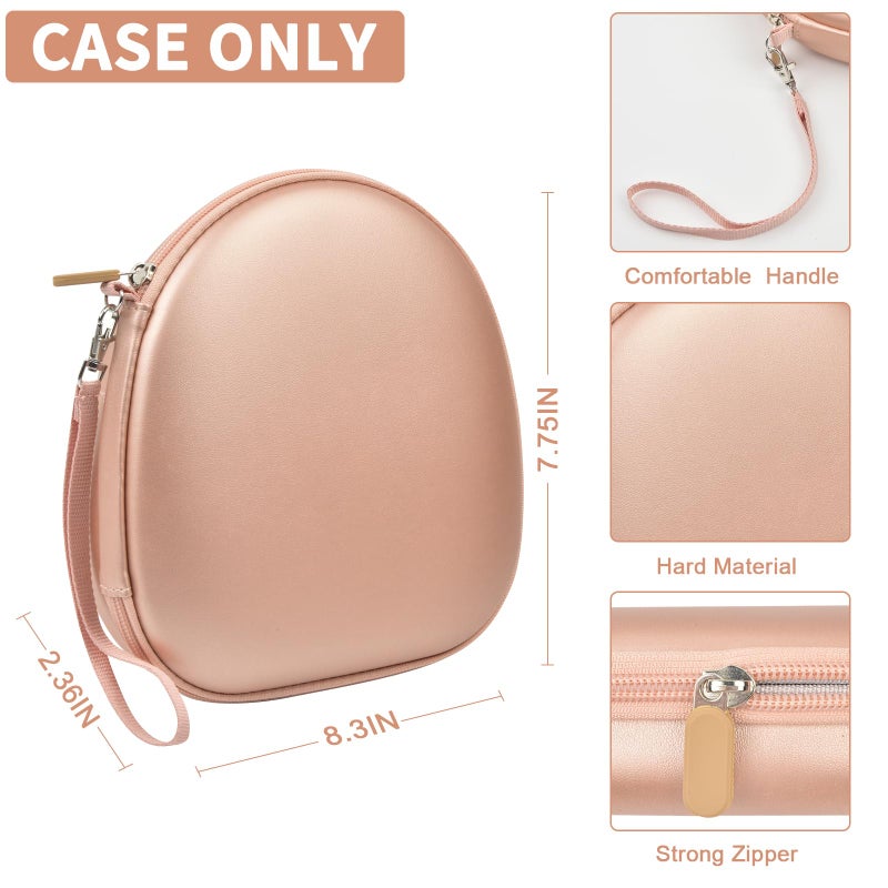 PAIYULE Headphone Case for Sony WH-CH720N WH-CH520 WH-1000XM4 for Soundcore Q20i Q20 Q30 for JBL Tune 720BT 510BT Noise Canceling Headphones, Wireless Headset Travel Bag (Box Only)(Rose Gold) - Image 4