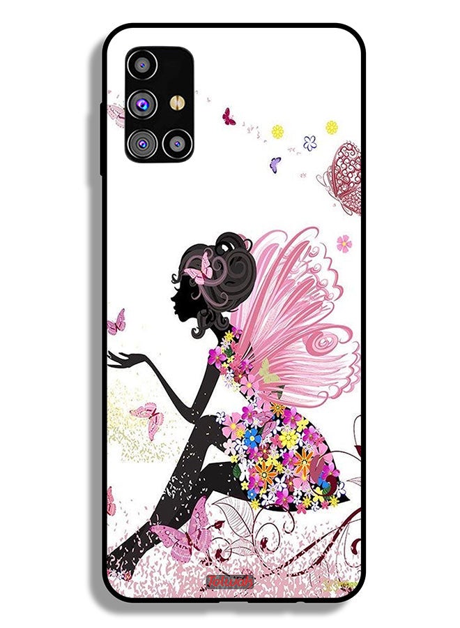 Tolwak Samsung Galaxy M31s Protective Case Cover Butterfly Girl Artwork - Image 2