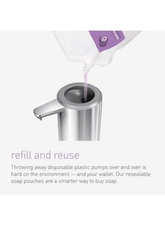 simplehuman simplehuman Lavender Moisturizing Liquid Hand Soap Refill Pouch, 34 Fl. Oz.  - Image 3