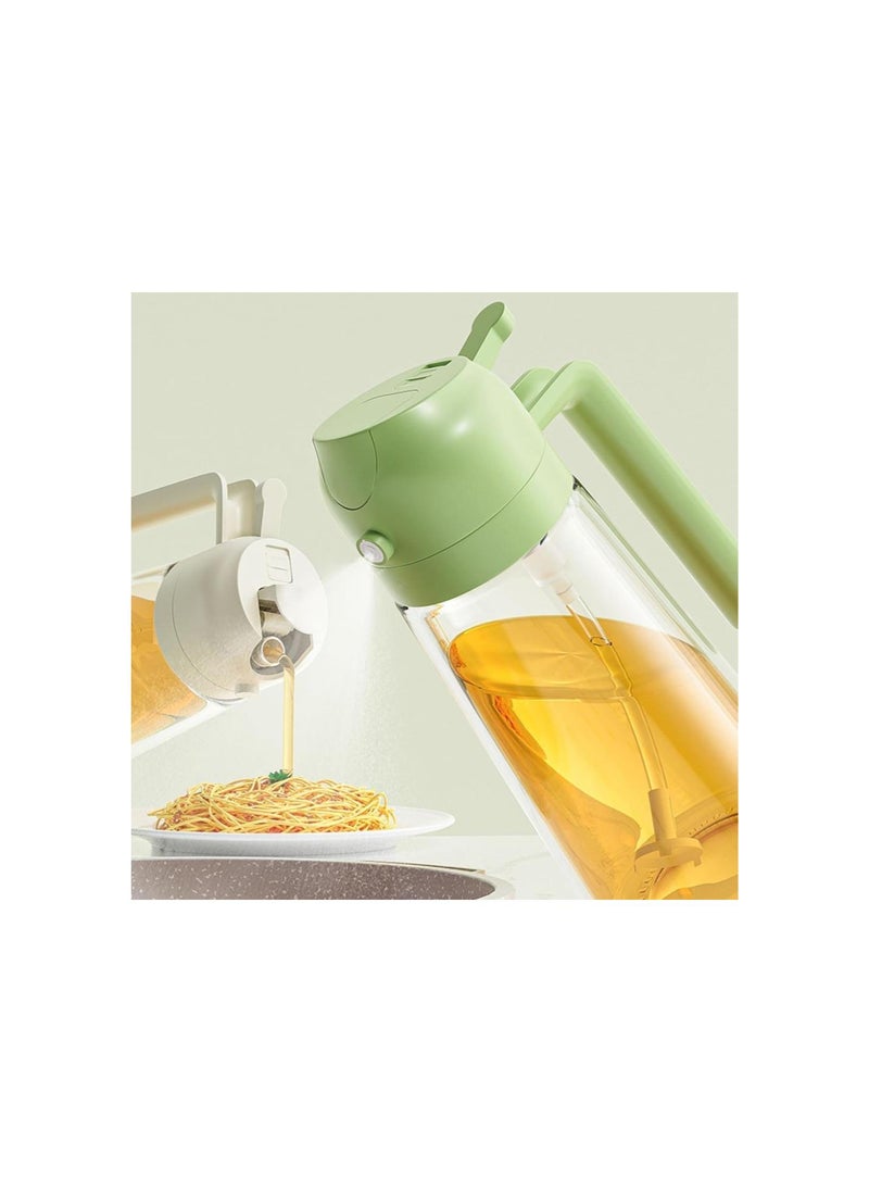 Generic - Kitchen Maiden 2 in 1 Oil Dispenser, Kitchenmaiden 2 in 1, Kitchen Maiden Oil Dispenser Light Blocking, Kitchen Maiden Oil Sprayer for Cooking, Kitchen Maiden Oil Dispenser For Olive Oil (E, 470ml) - Image 1