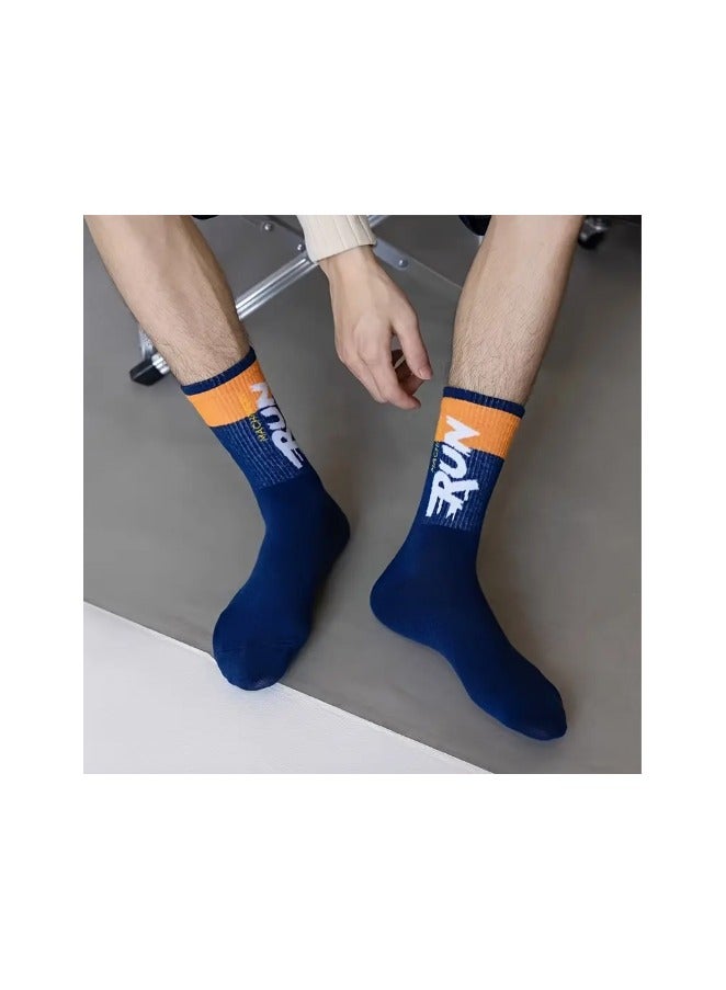 Generic 5 Pairs Unisex Mid-Calf Sports Socks – Youth Athletic Running & Basketball Socks for Outdoor and Casual Wear - Image 5