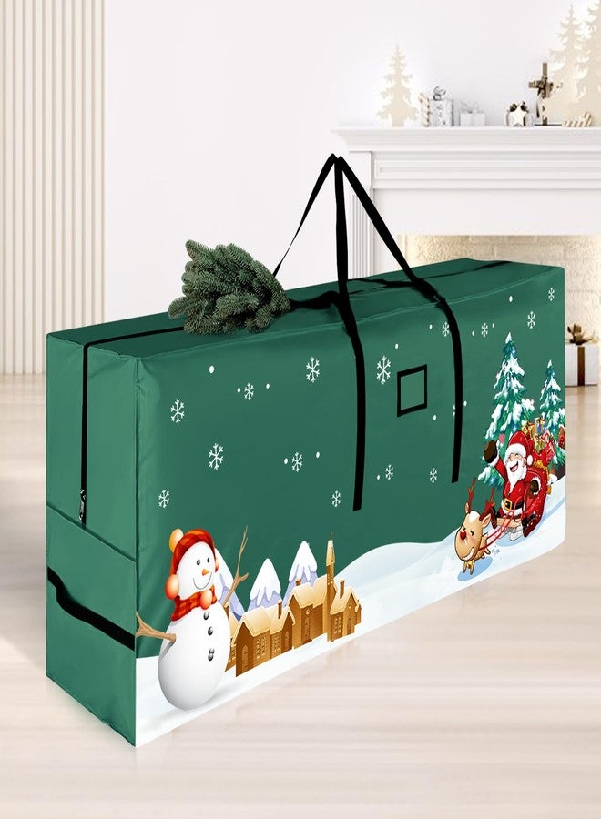 ABXMAS Christmas Tree Storage Bag, Storage Bag Fits Up 9 Ft Tall Artificial Trees, Beautiful and Durable 600D Oxford Xmas Tree Storage Bag, Green - Image 1