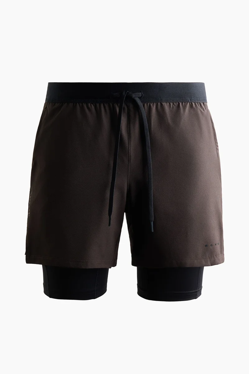 H&M  Double-layered sports shorts with DryMove™ for Men | Best Price UAE