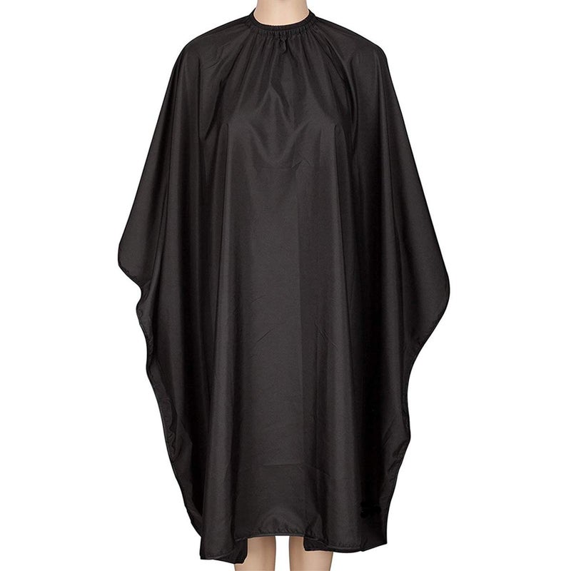 Iusmnur Barber Cape, Professional Hair Cutting Cape with Adjustable Metal Clip, Waterproof Haircut Salon Supplies for Hairdresser Styling & Home - 55 x 63 inches (Black) - Image 1