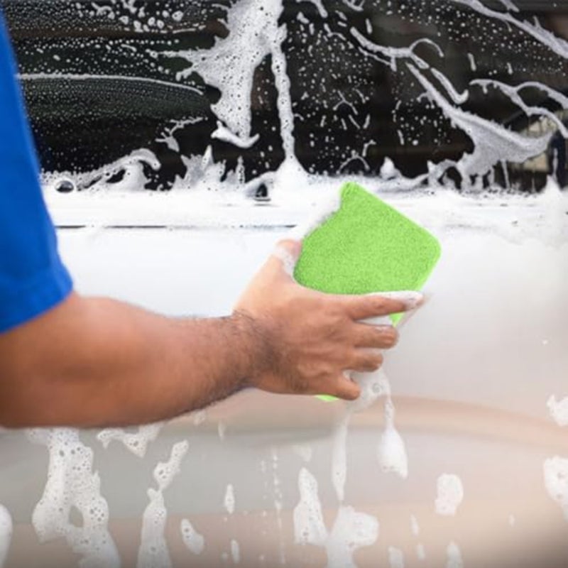 Microfiber Applicator Pads, Scratch-Free Car Wash Sponge for Cleaning, Premium Wax Foam Applicator Pads for Car Detailing, 5"x3", 8 Pack - Image 5