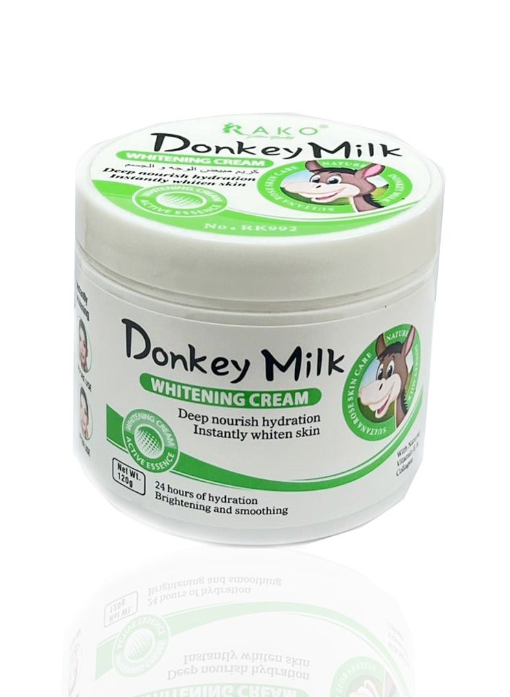RAKO Donkey Milk Face And Body Whitening Cream 120 G