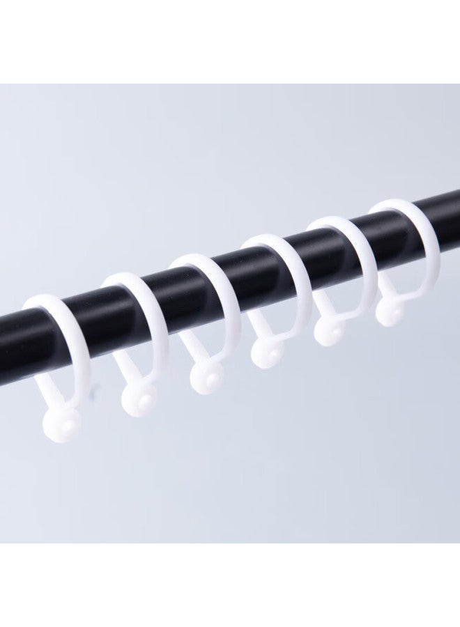 Mingju Curtain Finished Hanging Ring Roman Rod Special Activity Buckle Hanging Ring Shower Curtain Ring Curtain Rod Accessories Open Hanging Ring 20 Pieces Pack - Image 5