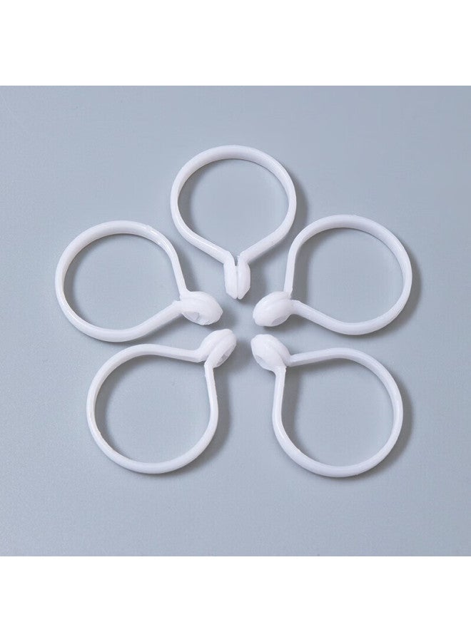 Mingju Curtain Finished Hanging Ring Roman Rod Special Activity Buckle Hanging Ring Shower Curtain Ring Curtain Rod Accessories Open Hanging Ring 20 Pieces Pack - Image 3