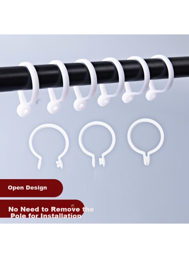 Mingju Curtain Finished Hanging Ring Roman Rod Special Activity Buckle Hanging Ring Shower Curtain Ring Curtain Rod Accessories Open Hanging Ring 20 Pieces Pack - Image 1