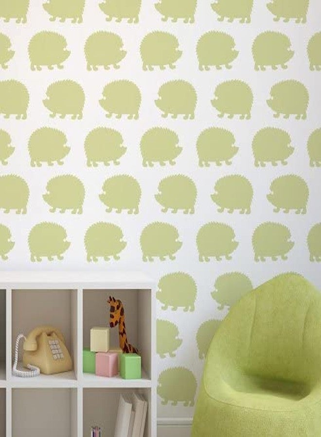 Dequera Hedgehogs Allover Wall Stencil Pattern - Small - Beautiful Stencils for DIY Home décor, Size - 16 x 16 - Image 2