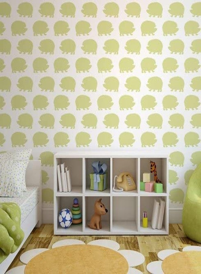 Dequera Hedgehogs Allover Wall Stencil Pattern - Small - Beautiful Stencils for DIY Home décor, Size - 16 x 16 - Image 3