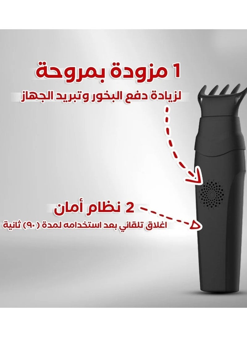 وينماكس ممبخرة الشعر الالكترونية لون اسود  - Image 4