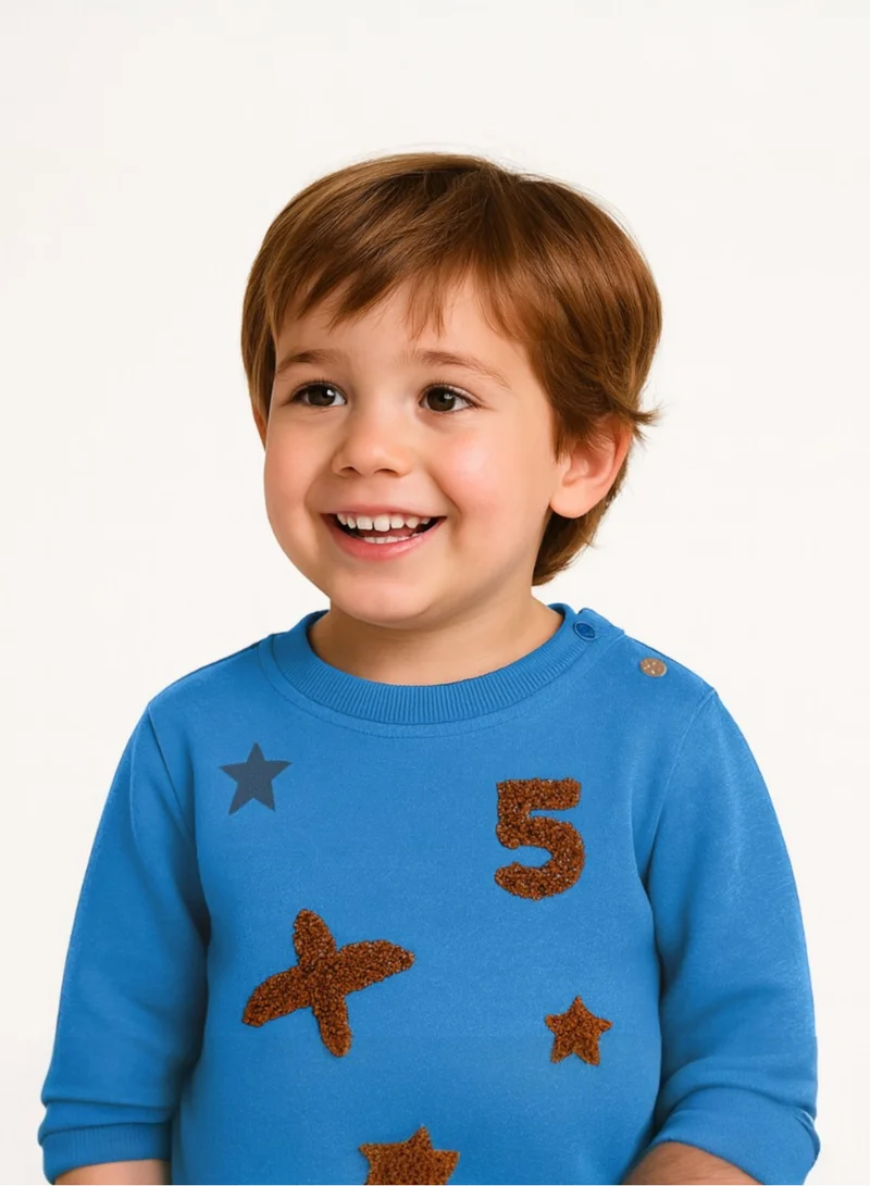 Dirkje Dirkje Bright Blue Top and Cargo pant set