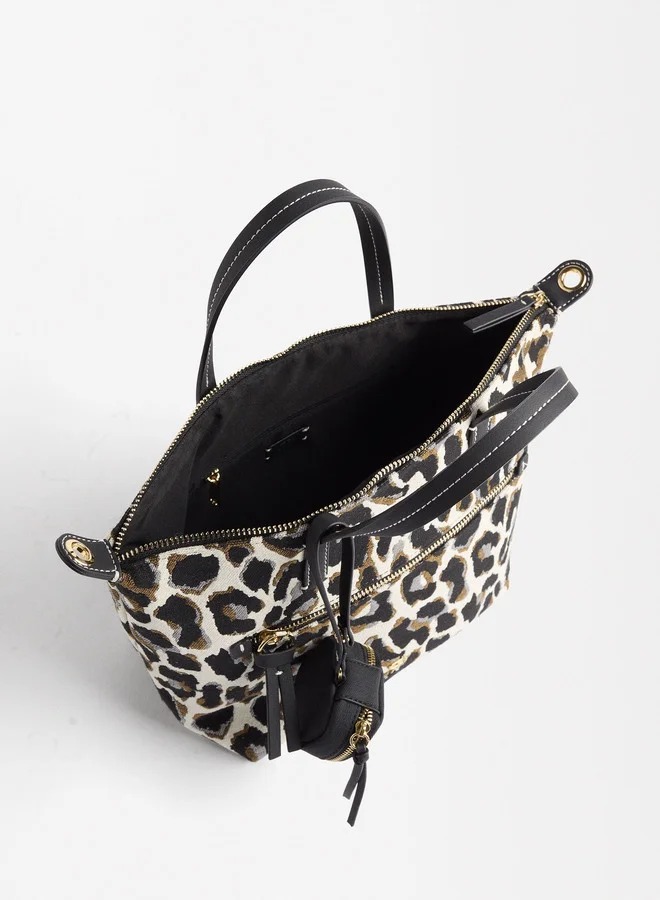 PARFOIS Leopard Print Tote Bag