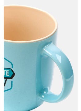 Mr. Wonderful Printed Ceramic Cup 370 ml, Blue  - Image 3