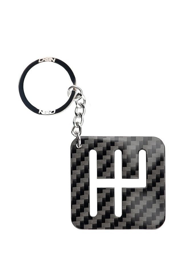 crbn - Gear Shifter Real Carbon Fiber Keychain Twill - Image 1