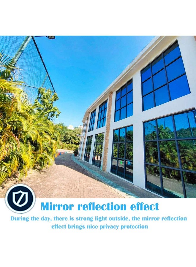 Niviy Niviy One Way Window Film Daytime Privacy Mirror Effect Reflective Window Tint for Home Self Adhesive UV Sun Blocking Heat Control Glass Door Films 17.5 x 78.7 inches Silver  - Image 5