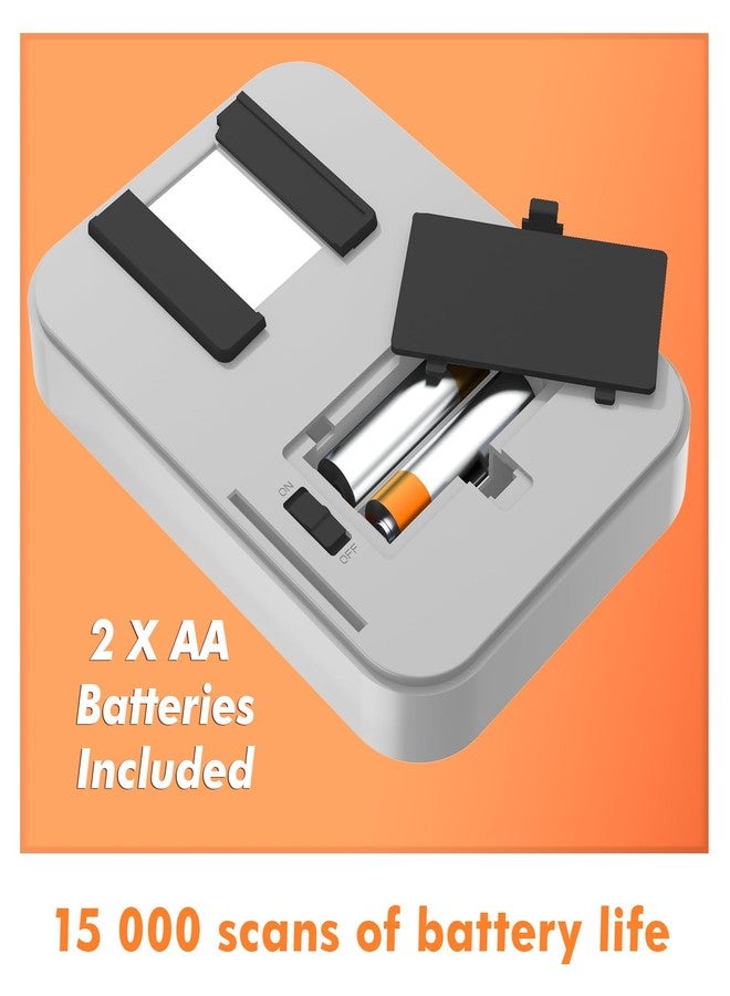 KLIM K2 Mobile Film Scanner 35mm - Free APP - Positive & Negative Converter, Slide & Photo Digitizer, 35mm Color Developing Kit Essential - Top Choice for Preserving Old Photos - Orange & Grey - Image 5