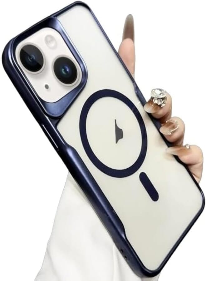 Next Next Store Advanced Magnetic Phone Case, High Quality Material Compatible with iPhone 15 Pro Max, Durable Case Around All Corners, Lightweight Cover (Blue)