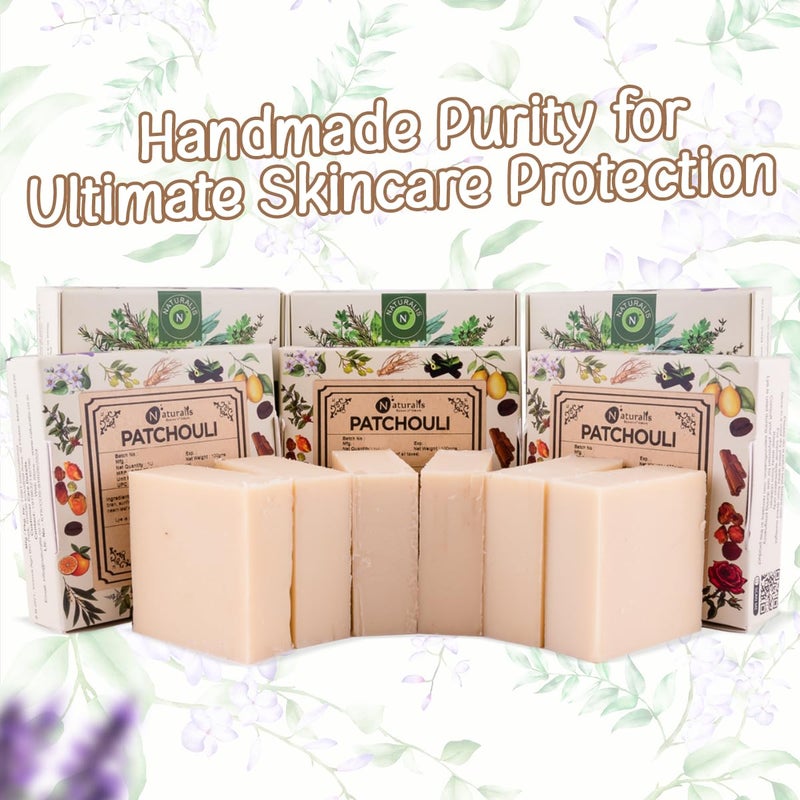 Naturalis Patchouli Soap  Handmade Organic Soap Infused with Pure Patchouli Oil for Deep Cleansing Skin Hydration Soothing Care Natural Glow 100g - Image 4