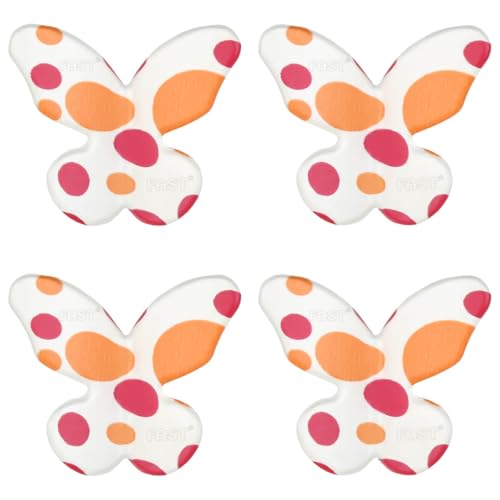 FAST Butterfly Colourful Pull Knob Handle for Furniture Cabinet Drawer & Door (4, Multi Bubble) - Image 1