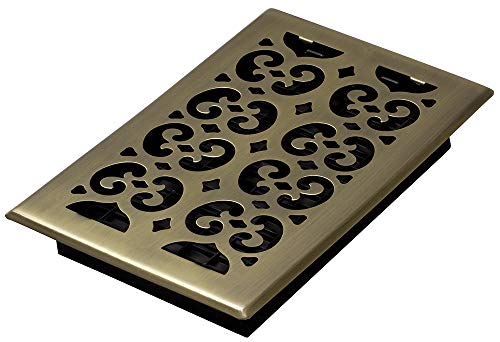 Decor Grates SPH610-A Scroll Design Floor Register, 6x10 Inches, Antique Brass Finish - Image 4