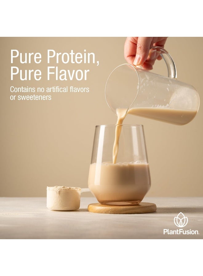 PlantFusion Complete Plant Based Pea Protein Powder Non-Gmo Vegan Dairy Free Gluten Free Soy Free Allergy Free W/Digestive Enzymes Dietary Supplement Natural No-Stevia (30 Servings) 2 Pound - Image 5