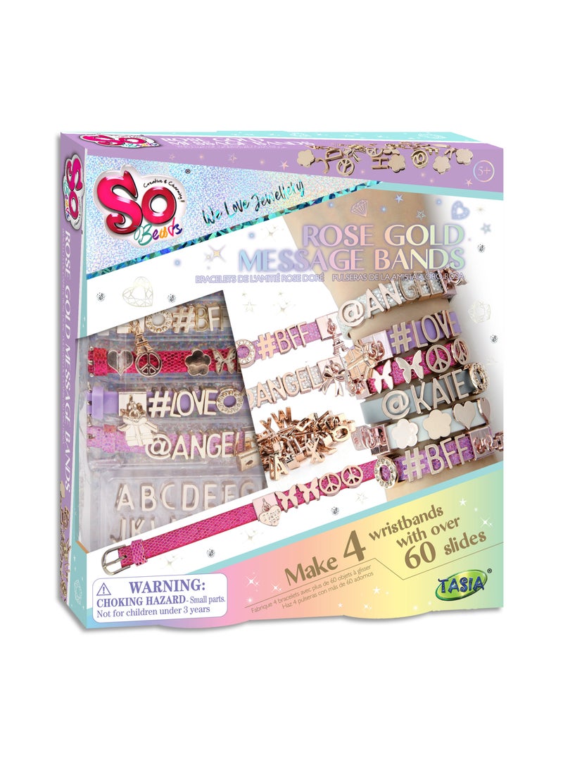TASIA Rose Gold Message Bands  - Image 1