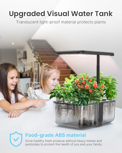 iDOO Hydroponics Growing System Kit 12 Pods, Christmas Gifts Gardening Gifts for Women Mom Dad Kids, Indoor Herb Garden with LED Grow Light for Home School, Indoor Plants Good for Mental Health - Image 3