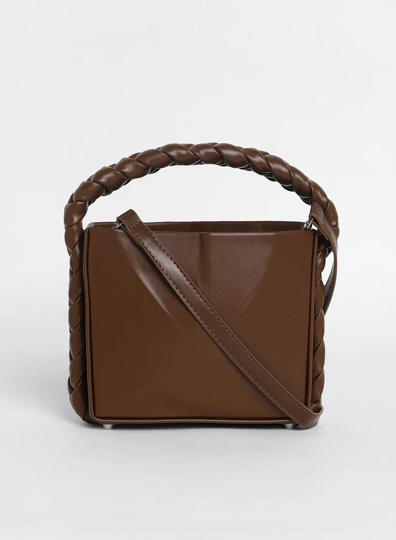 Haute Sauce  Women's The Kaleidoscope Bucket Bag - Chocolate Brown for Women | Best Price UAE