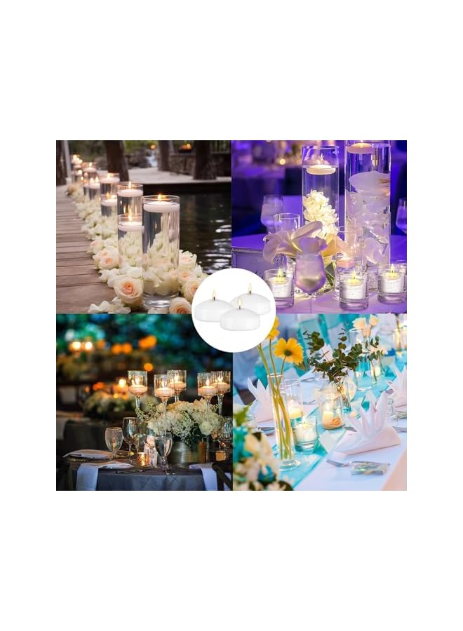 The Bros Floating Candles - 30 Pcs Waterproof Flameless Floating Tealights, for Centrepieces (white） - Image 4
