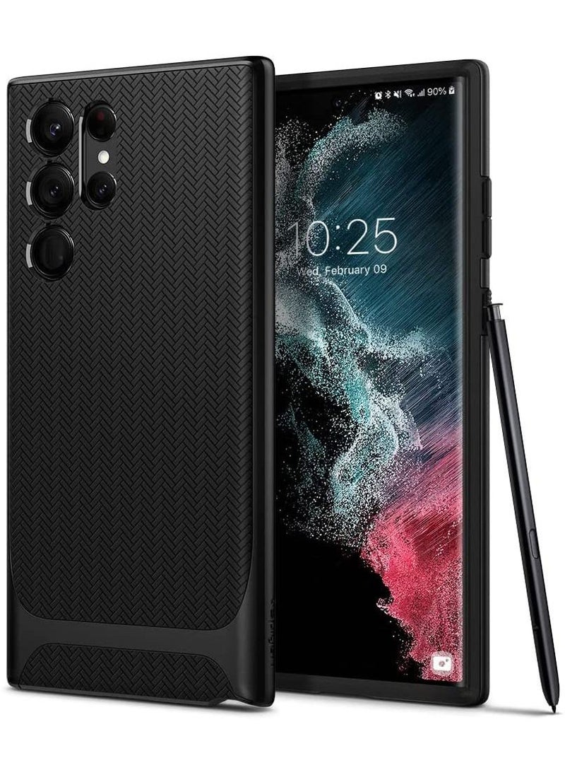 Spigen - Neo Hybrid Case Cover for Samsung Galaxy S22 ULTRA (2022) - Black - Image 1
