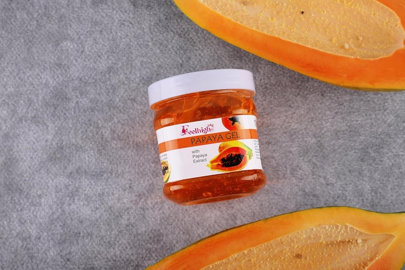 Feelhigh Papaya Skin Purifying Gel Combo Pack 4 Enriched with Papaya Extract 500ml Deep Cleansing Refreshing Facial Gel for All Skin Types Men Women - Image 3