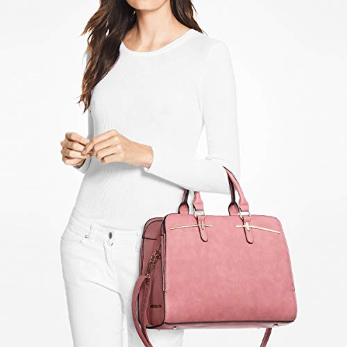 DASEIN Women Handbag Wallet Tote Shoulder Hobo Bag Top Handle Satchel Purse Set 2pcs with 3 Compartments - Image 2