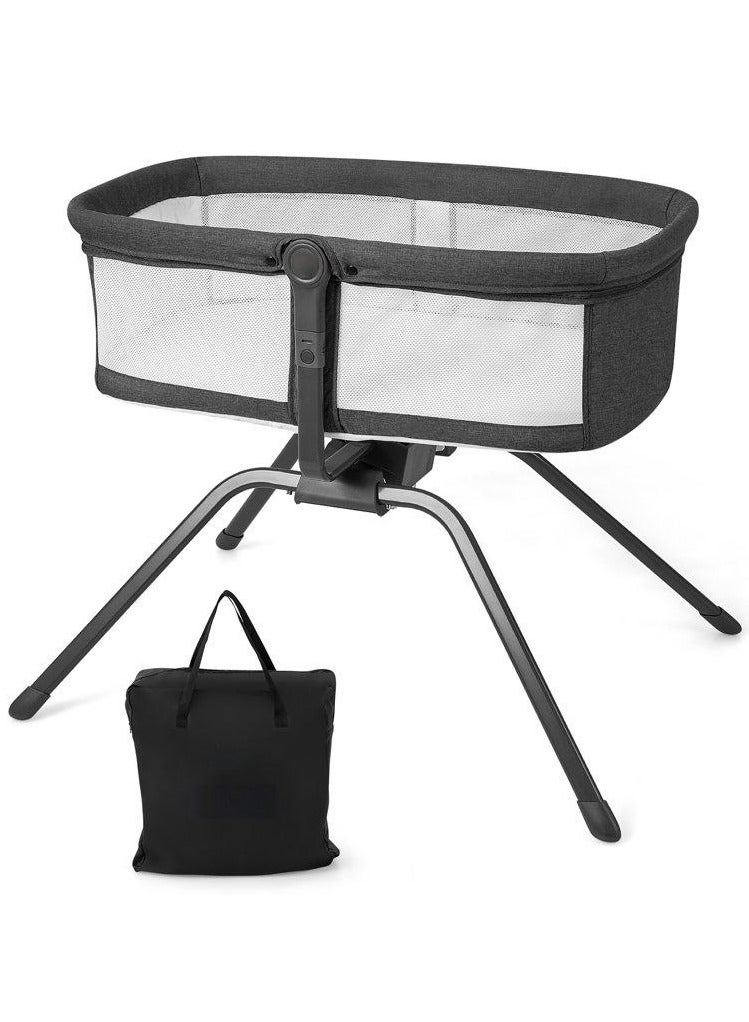 3 In 1 Rocking Bassinet & Baby Bassinet Bedside Sleeper One-Second Convert Travel Portable Bassinet Newborn Baby  - Image 1