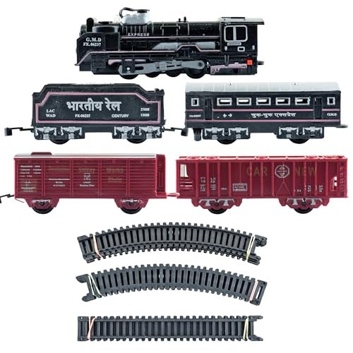 Braintastic Smoke Train Toy Set with Sound and Music (Rail Gaadi 21 pcs) - Image 2