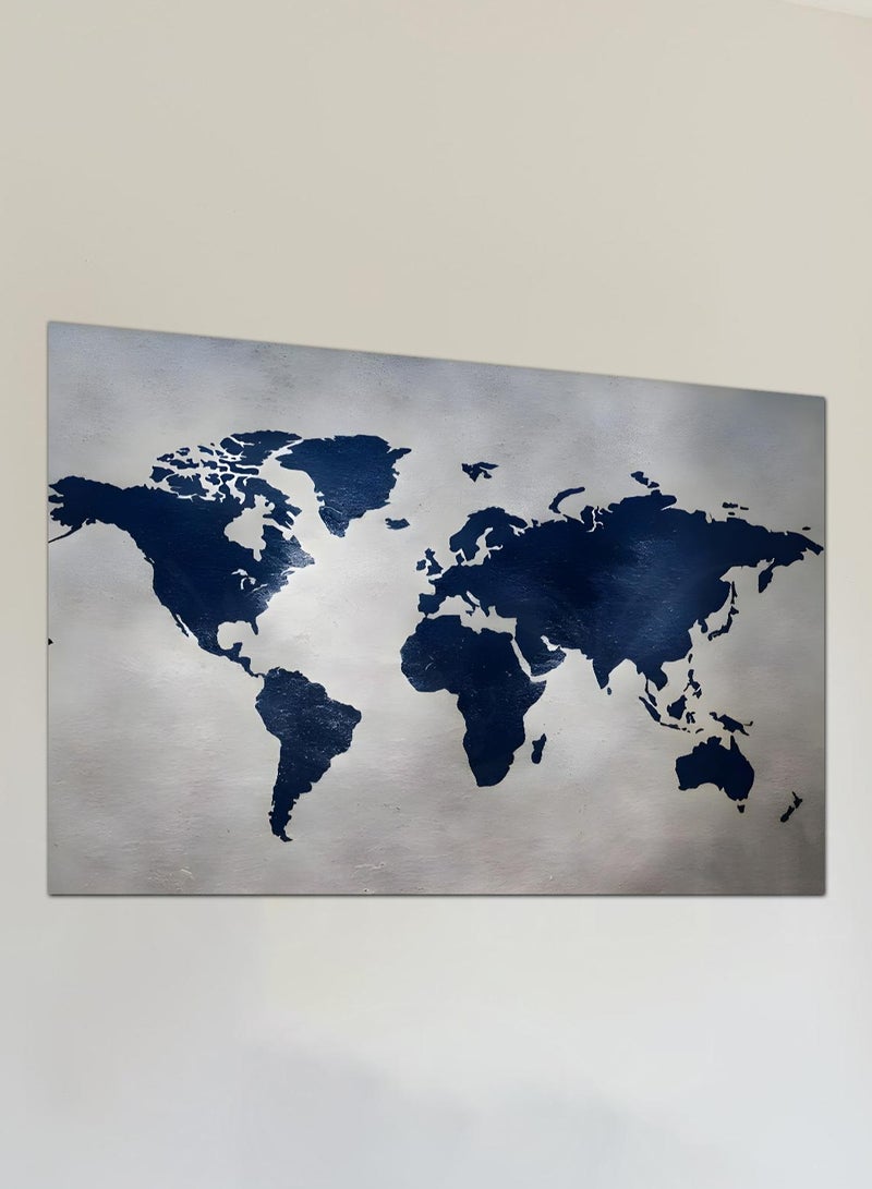 Droplyte Multicolor World Map Abstract Painting Decorative Wall Art Wall Decor Card Board MDF Home Decor for Living Room, Drawing Room, Office Room and Bedroom 60CM x 40CM  - Image 2