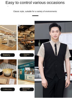 Gasin Waiter Work Clothes Short-Sleeved T-Shirt Jacket  - Image 4