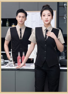 Gasin Waiter Work Clothes Short-Sleeved T-Shirt Jacket  - Image 1