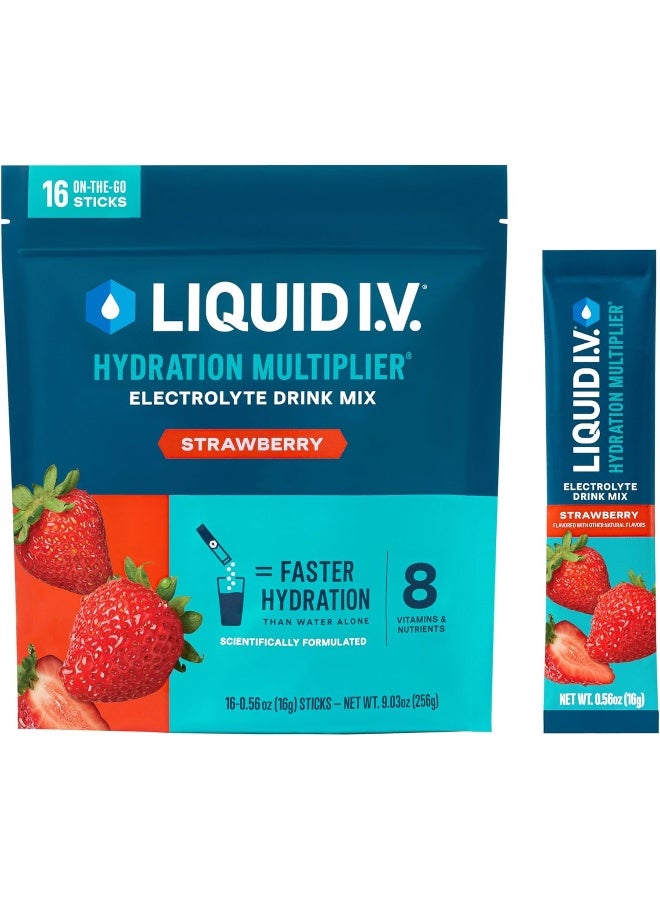 Liquid I.V. سائل I.V. مضاعف الترطيب - فراولة - Image 1