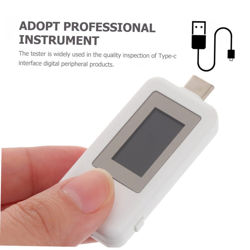 اختبار طاقة USB شاشة مزدوجة فولتميتر رقمي نوع C مراقب التيار والجهد عالي الدقة - Image 5